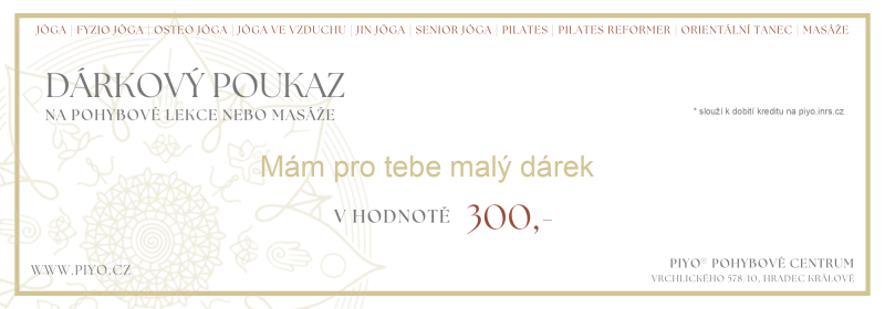 Voucher Mám pro tebe malý dárek