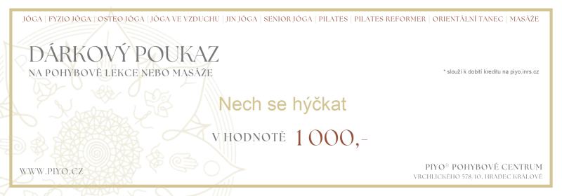 Voucher Nech se hýčkat